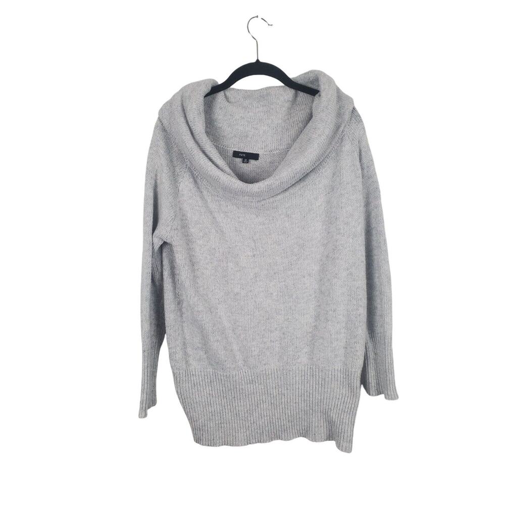 Fate Boat Neck Sweater Medium Womens Grey Long Sleeve Casual Top
